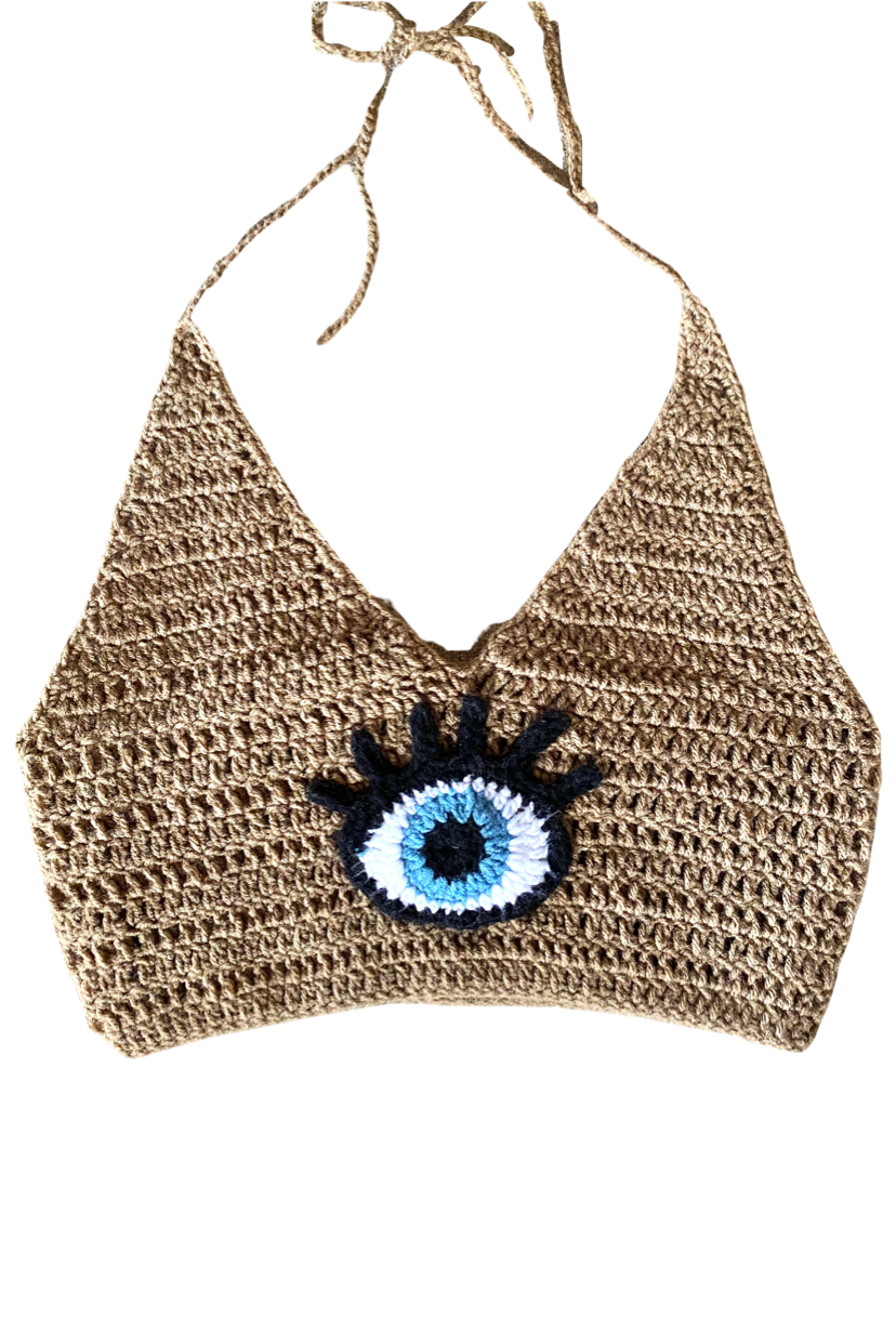 Evil Eye Crop Top