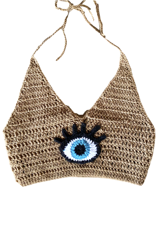 Evil Eye Crop Top